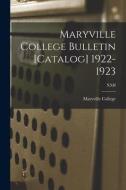 MARYVILLE COLLEGE BULLETIN [CATALOG] 192 di MARYVILLE COLLEGE edito da LIGHTNING SOURCE UK LTD