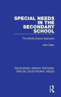 Special Needs In The Secondary School di Joan Dean edito da Taylor & Francis Ltd