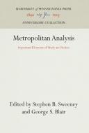 Metropolitan Analysis edito da Pennsylvania University Press