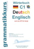 Wörterbuch C1 Deutsch - Englisch di Marlene Schachner edito da Books on Demand