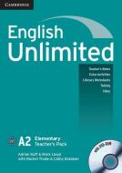 English Unlimited Elementary Teacher's Pack (Teacher's Book with DVD-Rom) di Adrian Doff, Mark Lloyd edito da CAMBRIDGE