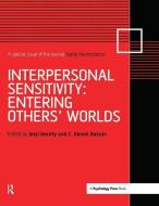 Interpersonal Sensitivity: Entering Others' Worlds edito da Taylor & Francis Ltd