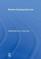 Modern Employment Law di Charles (University of Brighton Barrow, Ann (University of Plymouth Lyon edito da Taylor & Francis Ltd