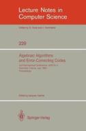 Algebraic Algorithms and Error-Correcting Codes edito da Springer Berlin Heidelberg