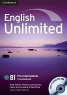 English Unlimited Pre-intermediate Coursebook With E-portfolio di Alex Tilbury, Theresa Clementson, Leslie Anne Hendra, David Rea edito da Cambridge University Press