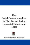 The Social Commonwealth: A Plan for Achieving Industrial Democracy (1914) di Bernard Abraham Rosenblatt edito da Kessinger Publishing