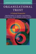 Organizational Trust edito da Cambridge University Press