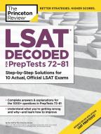 LSAT Decoded (PrepTests 72-81) di Insight Editions edito da Random House USA Inc