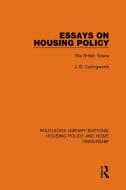Essays On Housing Policy di J. B. Cullingworth edito da Taylor & Francis Ltd