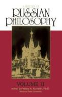 A History Of Russian Philosophy edito da Prometheus Books