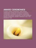 Award Ceremonies: Public Eye Awards, Amb di Books Llc edito da Books LLC, Wiki Series