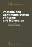 Photons and Continuum States of Atoms and Molecules edito da Springer Berlin Heidelberg