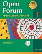 Open Forum 1: Academic Listening and Speaking [With Student Audio CD] di Angela Blackwell, Therese Naber edito da OXFORD UNIV PR ESL