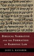 Biblical Narrative and the Formation of Rabbinic Law di Jane Kanarek edito da Cambridge University Press