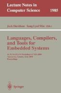 Languages, Compilers, and Tools for Embedded Systems di Jack W. et al Davidson, J. Davidson edito da Springer Berlin Heidelberg