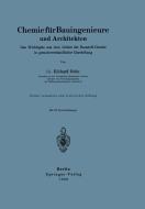 Chemie für Bauingenieure und Architekten di Richard Grün edito da Springer Berlin Heidelberg