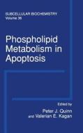 Phospholipid Metabolism in Apoptosis di Peter J. Quinn, Valerian E. Kagan edito da Springer US