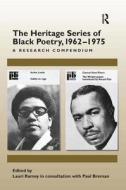The Heritage Series of Black Poetry, 1962-1975 di Paul Breman edito da Taylor & Francis Ltd