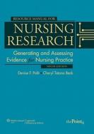 Resource Manual For Nursing Research di Denise F. Polit, Cheryl Tatano Beck edito da Lippincott Williams And Wilkins