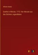Goethe in Wetzlar, 1772: Vier Monate aus des Dichters Jugendleben di Wilhelm Herbst edito da Outlook Verlag