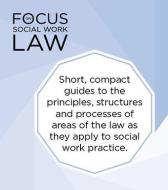 Focus on Social Work Law di Alison Brammer edito da Palgrave Macmillan