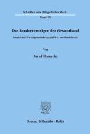 Das Sondervermögen der Gesamthand. di Bernd Hennecke edito da Duncker & Humblot