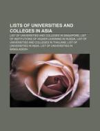 Lists Of Universities And Colleges In As di Books Llc edito da Books LLC, Wiki Series