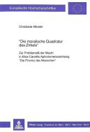 «Die moralische Quadratur des Zirkels» di Christiane Altvater edito da Lang, Peter GmbH