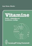 Vitamine di K. -H. Bässler edito da Steinkopff Dr. Dietrich V