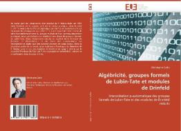 Algébricité, groupes formels de Lubin-Tate et modules de Drinfeld di Christophe Cadic edito da Editions universitaires europeennes EUE