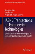 IAENG Transactions on Engineering Technologies edito da Springer-Verlag GmbH