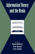 Information Theory and the Brain edito da Cambridge University Press