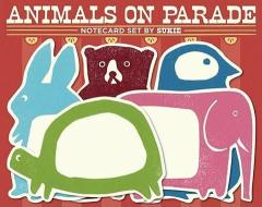 Animals On Parade Notecard Set By Sukie di Darrell Gibbs, Julia Harding edito da Chronicle Books