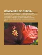 Companies Of Russia: Elcomsoft, Ntv, Cyb di Books Llc edito da Books LLC, Wiki Series