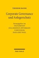 Corporate Governance und Anlegerschutz di Theodor Baums edito da Mohr Siebeck GmbH & Co. K