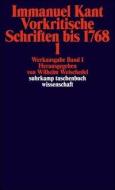 Werkausgabe in 12 Bänden 01. Vorkritische Schriften bis 1768/1 di Immanuel Kant edito da Suhrkamp Verlag AG