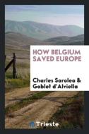 How Belgium Saved Europe di Charles Sarolea, Goblet D'Alviella edito da Trieste Publishing