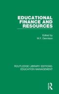 Educational Finance and Resources di W. F. Dennison edito da Taylor & Francis Ltd