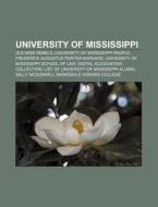 University Of Mississippi: Digital Accou di Books Llc edito da Books LLC, Wiki Series