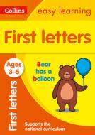 First Letters Ages 3-5 di Collins Easy Learning edito da Harpercollins Publishers