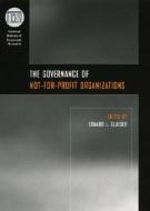 The Governance of Not-for-Profit Organizations di Edward L. Glaeser edito da University of Chicago Press