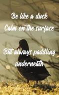 Be Like a Duck Calm on the Surface But Always Paddling Underneath: Journal for Paddling and Duck Lovers (Gift Notebook) di Ivanov edito da INDEPENDENTLY PUBLISHED