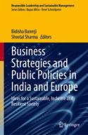 Business Strategies And Public Policies In India And Europe edito da Springer Nature Switzerland AG