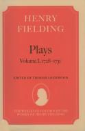 Henry Fielding: Plays, Volume I: 1728-1731 di Henry Fielding edito da OXFORD UNIV PR