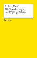 Die Verwirrungen des Zöglings Törleß di Robert Musil edito da Reclam Philipp Jun.