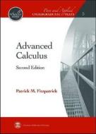 Advanced Calculus di Patrick M. Fitzpatrick edito da American Mathematical Society