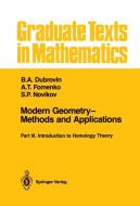Modern Geometry-Methods and Applications di B. A. Dubrovin, A. T. Fomenko, S. P. Novikov edito da Springer New York
