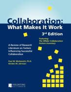 Collaboration di Paul W Mattessich, Kirsten M Johnson edito da Fieldstone Alliance
