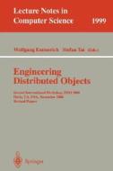 Engineering Distributed Objects di Springer, W. Emmerich edito da Springer Berlin Heidelberg
