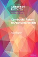Cambodia di Kheang Un edito da Cambridge University Press